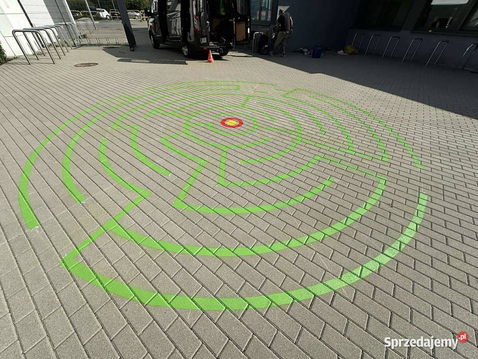 Labirynt koło duży gry podwórkowe chodnikowe Wolsztyn