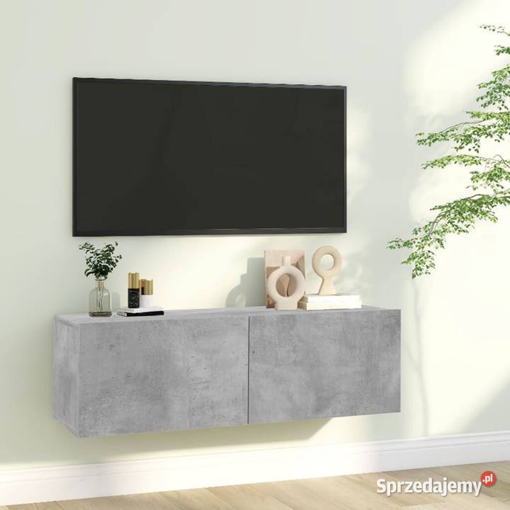 Szafka pod TV szarość betonu 100x30x30 801485 mazowieckie Warszawa