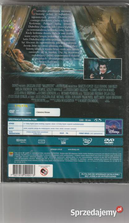 Czarownica Angelina Jolie DVDalbum filmowy Kultura i Rozrywka