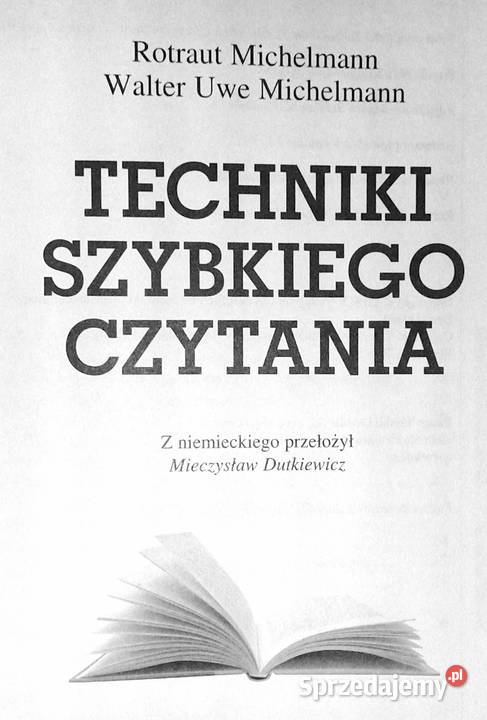 Techniki szybkiego czytania Rotraut Michelmann miękka Chełm