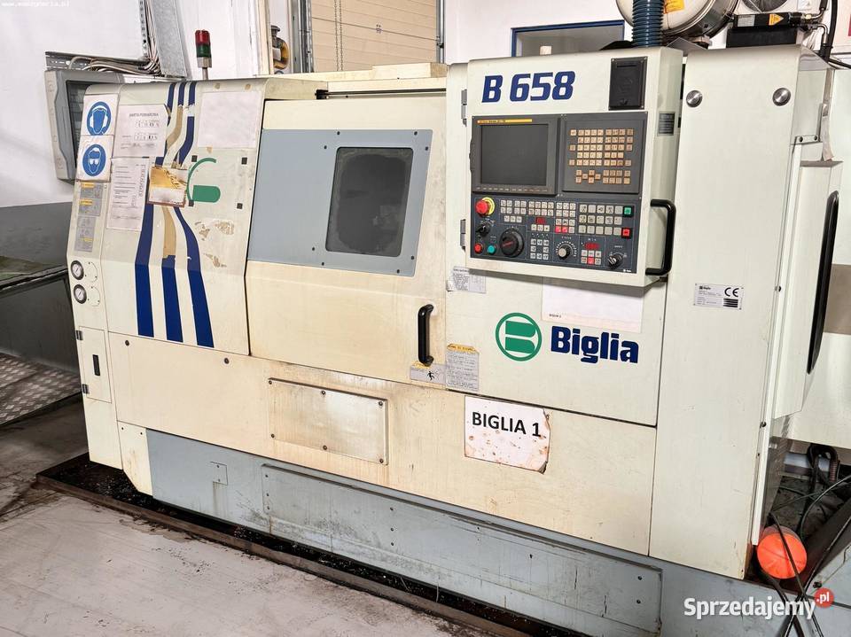 Tokarka CNC BIGLIA B658 Biznes i Przemysł dolnośląskie Jelenia Góra sprzedam