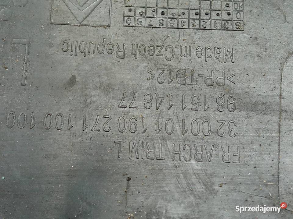 OSŁONA SIERP BŁOTNIKA LEWY PRZÓD KPL 9815114877