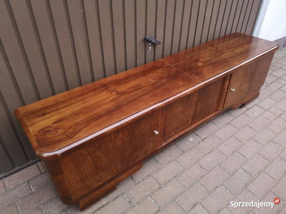 Komoda Szafka RTV ARTDECO Orzech Niska Stara Swarzędz
