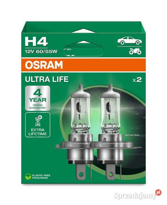 Żarówki H4 Osram Ultra Life Rok produkcji 2019 Sosnowiec