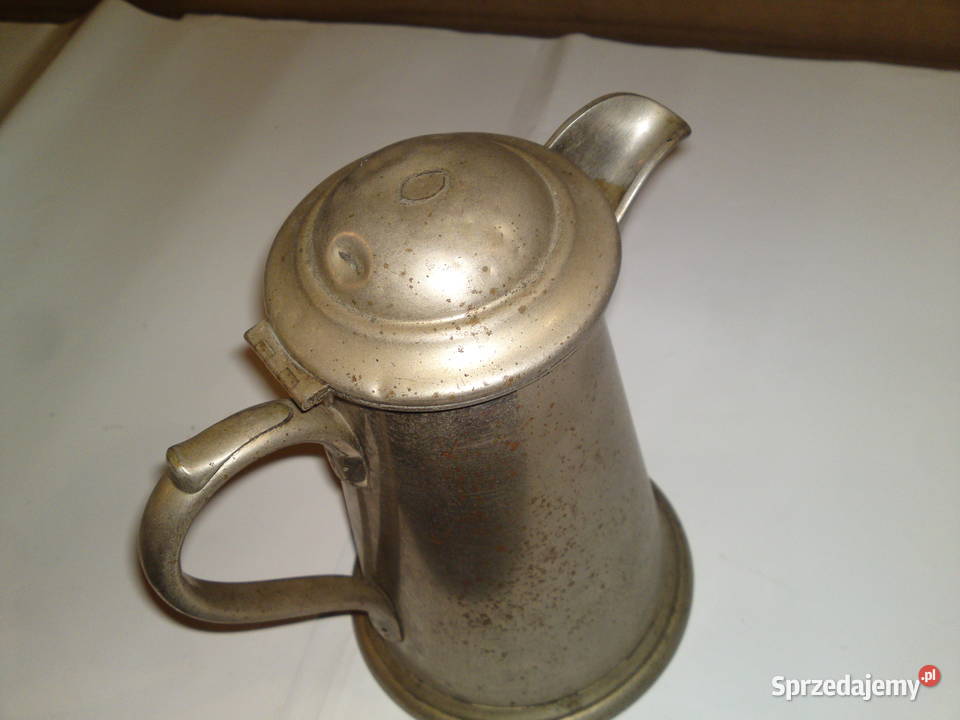 Przedwojenny stary dzbanek metalowy stalowy Pozostałe dolnośląskie Wrocław