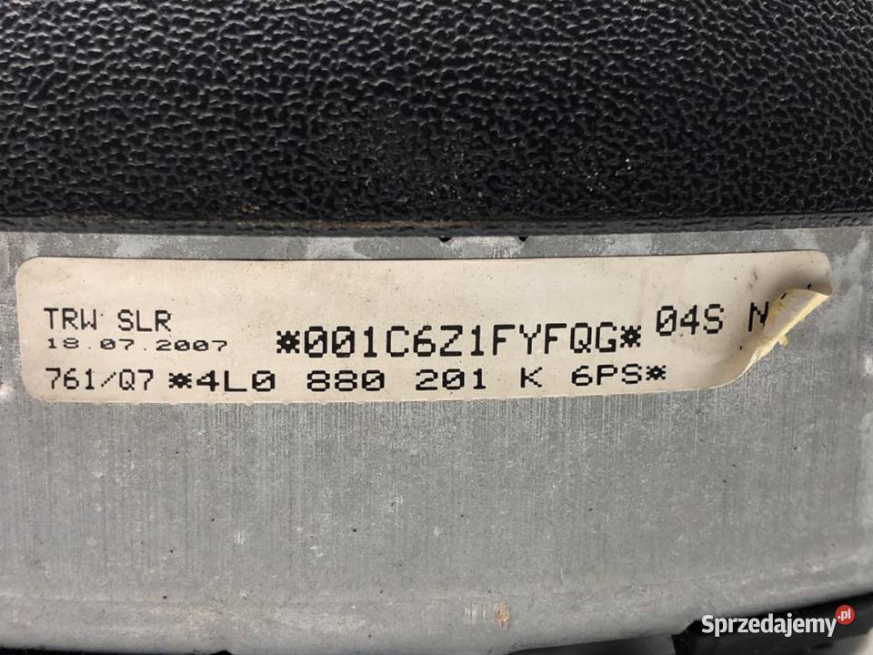 PODUSZKA POWIETRZNA KIEROWCY AUDI Q7 4L osobowe podkarpackie