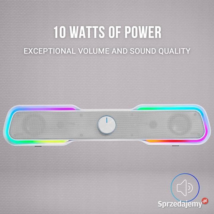 Soundbar Mars Gaming Msbxw 50 10 W Biały Pozostałe podkarpackie Brzozów sprzedam