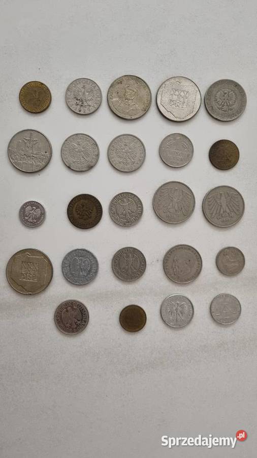 Monety PRL NRD i inne zestaw 39 monet Wrocław