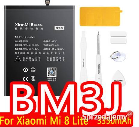 Bateria Xiaomi Mi Lite 8 Nohon 3350 mAh mazowieckie Warszawa