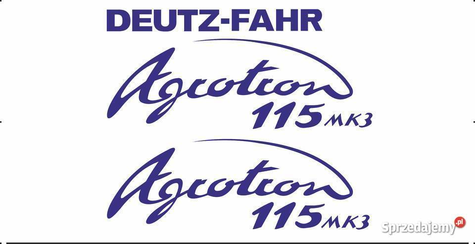 naklejki deutz agrotron 115 mk3 super mocne Pozostałe