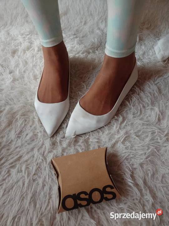 40 ASOS Design Białe baleriny z Londynu NOWE małopolskie Kraków