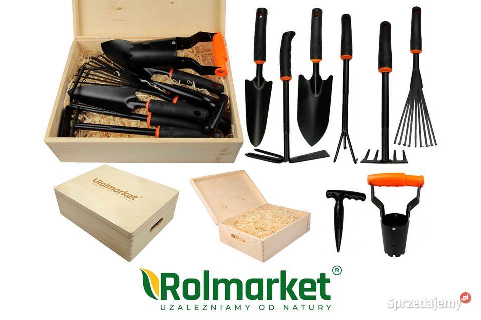 ZESTAW ogrodnika DZIAŁKOWCA komplet 8 narzędzi Cieśle