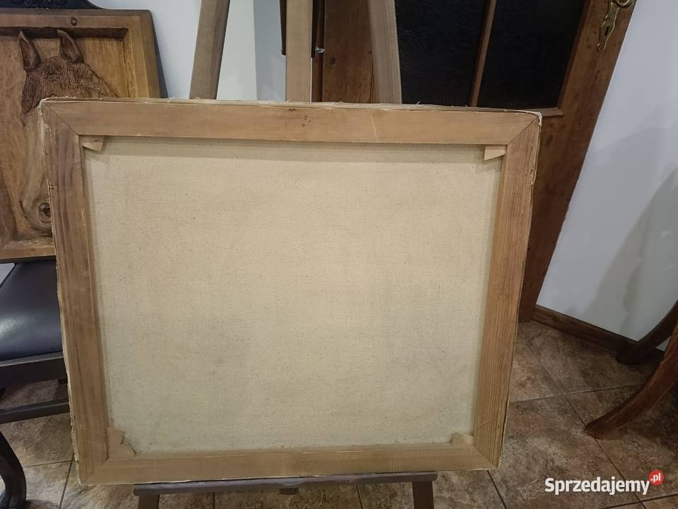 Obraz olejny na płótnie 81x60 kujawsko-pomorskie Lipno sprzedam