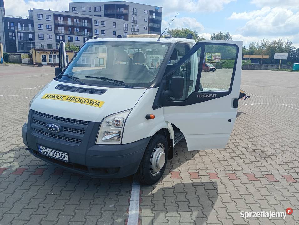 Laweta Ford Transit Pomoc Drogowa gniazdo AUX Nowy Dwór Mazowiecki