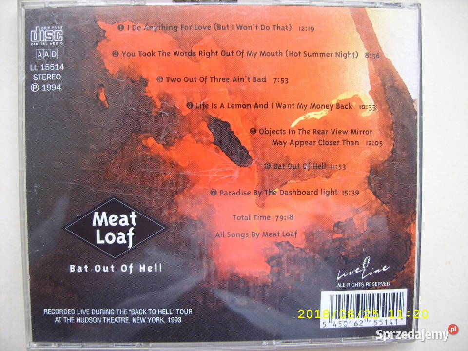 CD rock MEAT LOAF2 plyty CD Płyty i kasety dolnośląskie Wołów
