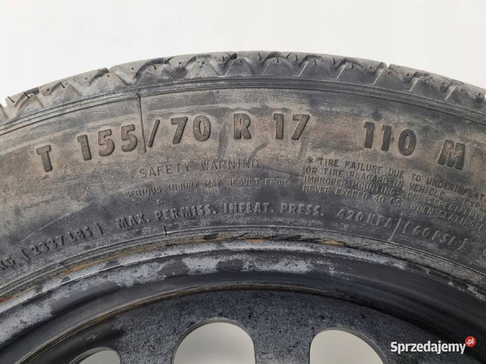 KOŁO DOJAZDOWE Mercedes W211 C219 15570 R17 Samochodowe Chełm