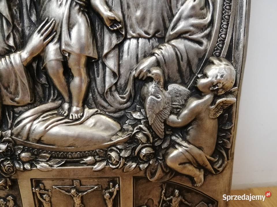 Piękna Ikona przedstawiająca życie Pana Jezusa Malarstwo łódzkie Łódź sprzedam