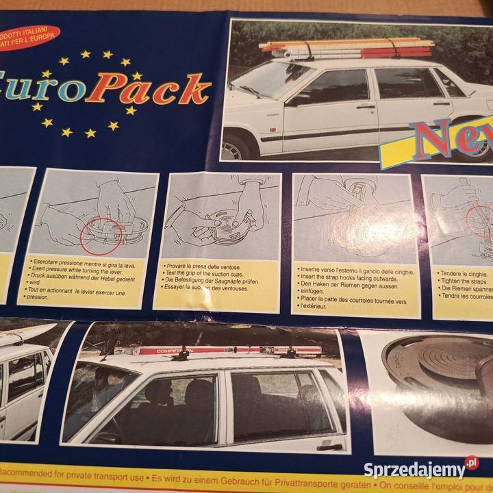 Bagażnik samochodowy dachowy na przyssawki Tychy