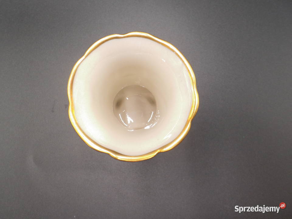Porcelanowy kobaltowy wazon UNTER WEISS BACH Raszków