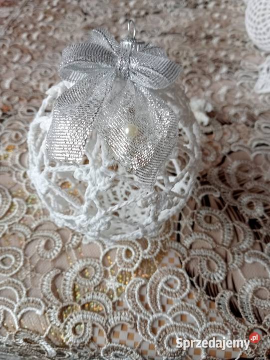Ozdoby choinkowe ręcznie szydełkowane Dekoracje świąteczne