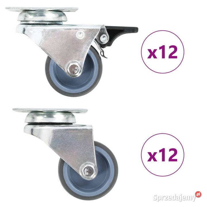 24 podwójne kółka skrętne 50 mm WM277924 Pozostałe Warszawa sprzedam