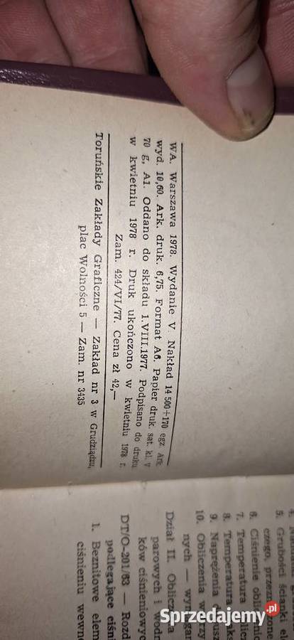 Przepisy UDT 1978 V wydanie rzadki nakład 14500 Łęczyca sprzedam