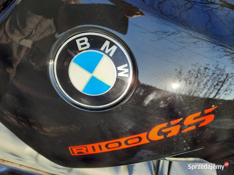 2x NAKLEJKI NA MOTOCYKL BMW R1100 GS czerwone śląskie Gaszowice