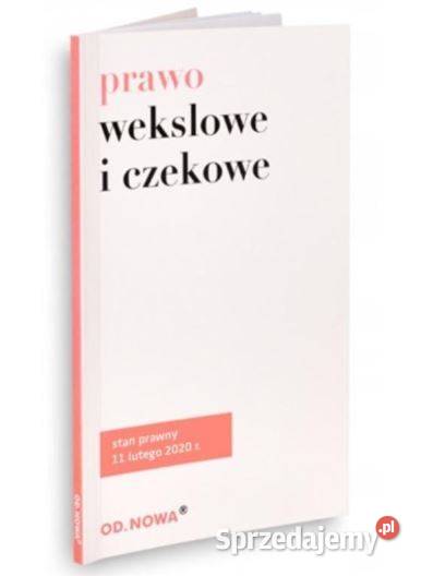 Zestaw 3 książki Prawo wekslowe i czekowe Głogów
