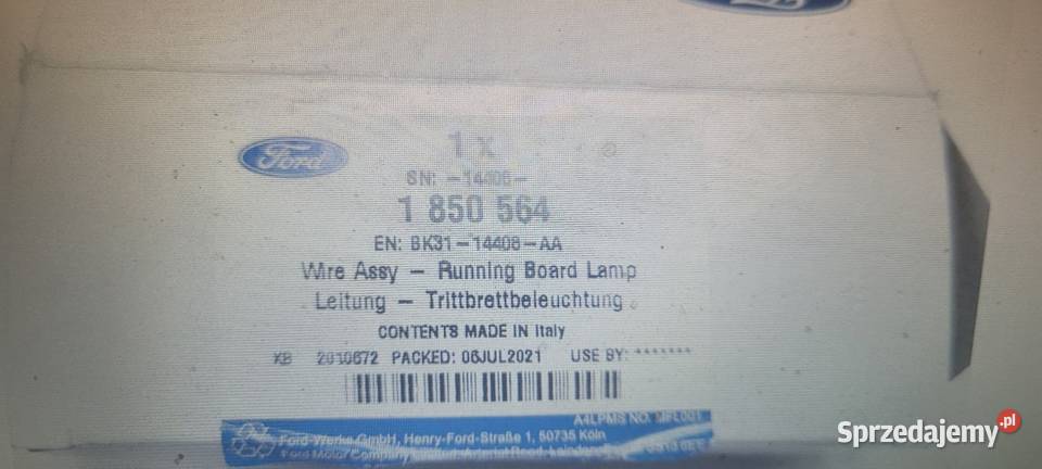 INSTALACJIA Ford Transit 1850564 BK3114408AA Radom