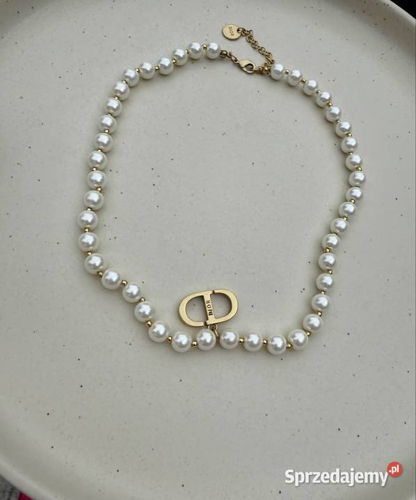 Naszyjnik z pereł hodowlanych na sty l Dior cd Warszawa