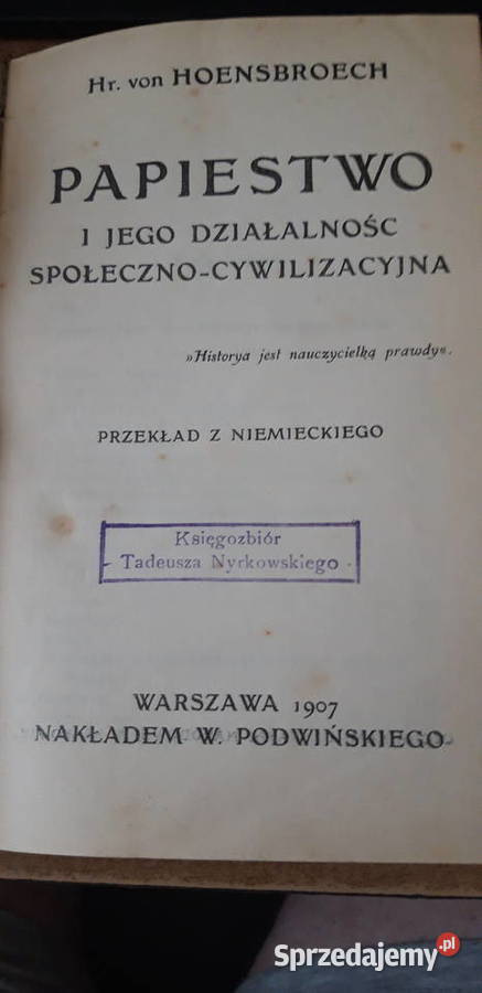 Potworności ŚW iNWIZCJI HrHoensbroech na podst Iwno sprzedam