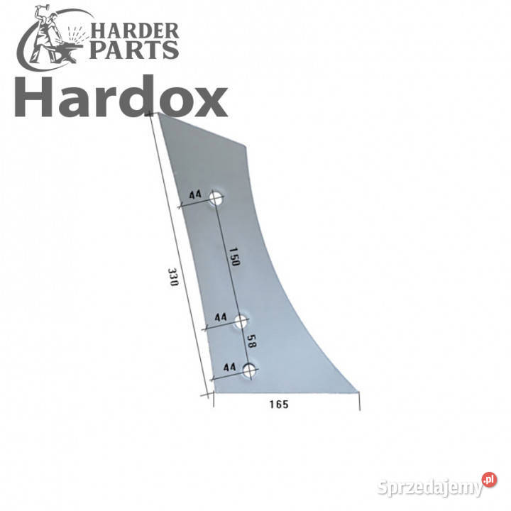 Pierś HARDOX 3450522P SU1KR części do pługa Suwałki