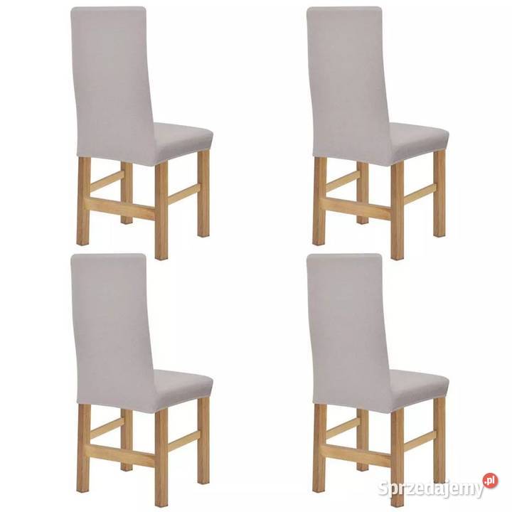 vidaXL Elastyczne pokrowce na krzesła, prążkowane 131912