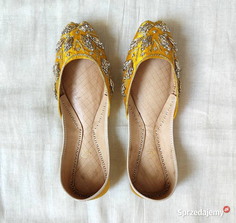 Indyjskie buty baleriny khussa 38 zdobione
