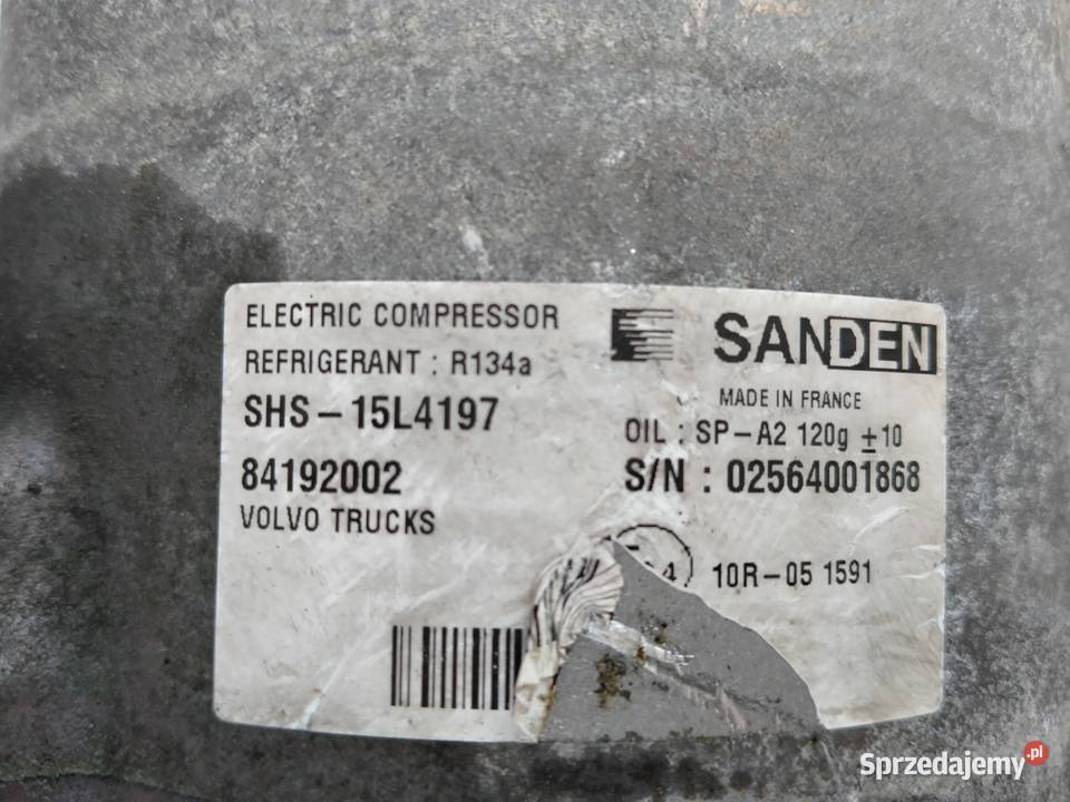 Sprężarka klimatyzacji sanden diesel Woźniki
