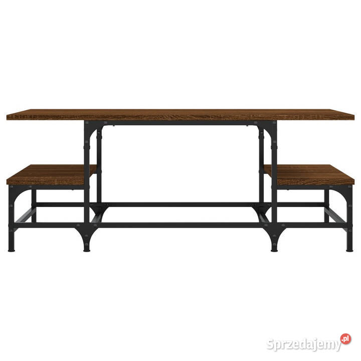 Stolik kawowy brązowy dąb 100x505x40 WM835378 Warszawa