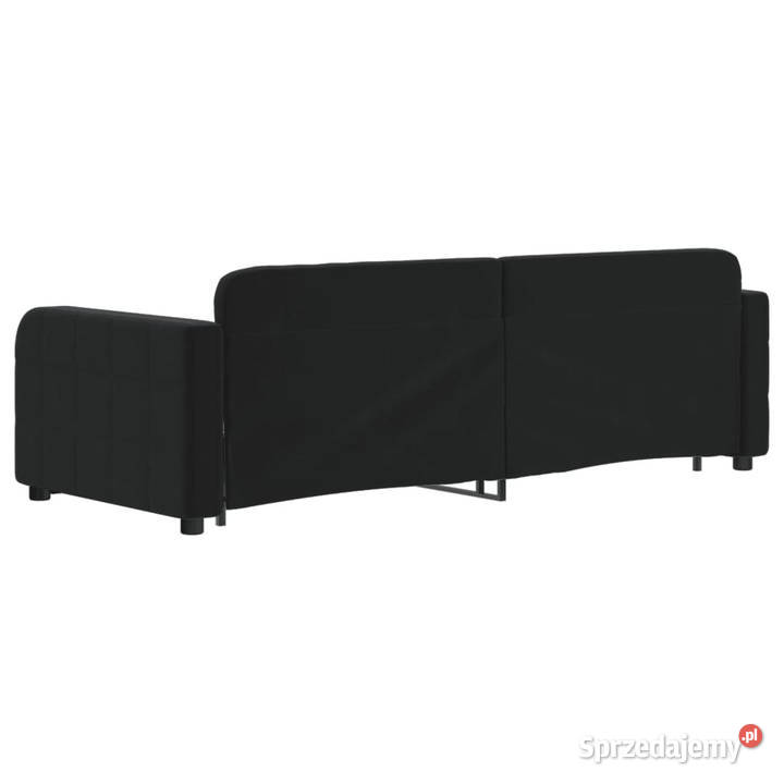 Sofa rozsuwana czarna aksamit 80x200 WM3196926 Warszawa sprzedam