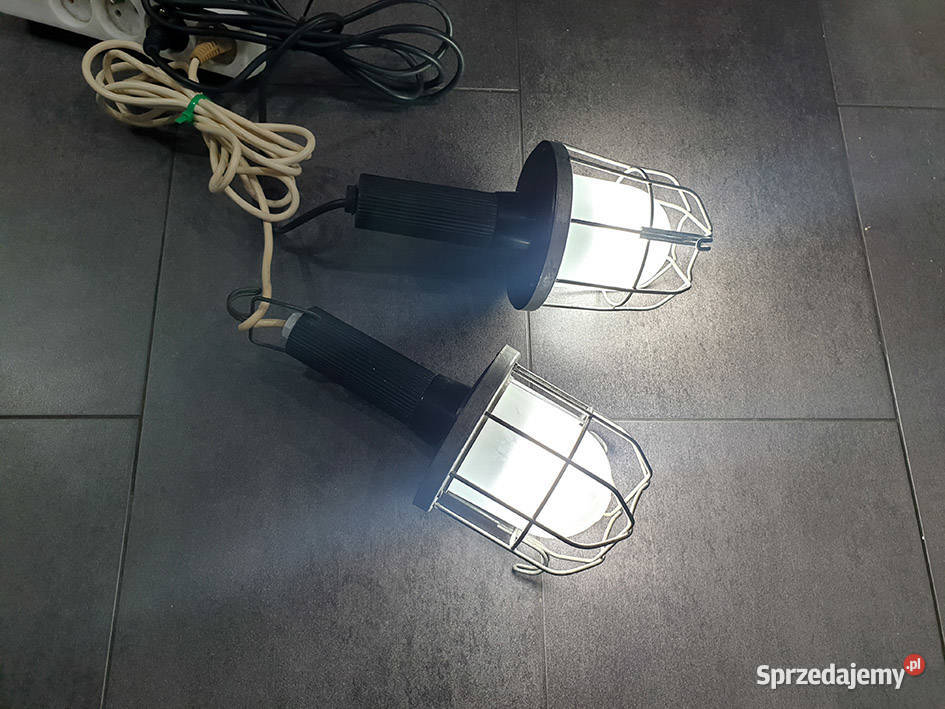 Lampa warsztatowa FSO Polam typ OW1 rocznik 7080 Tarnowiec