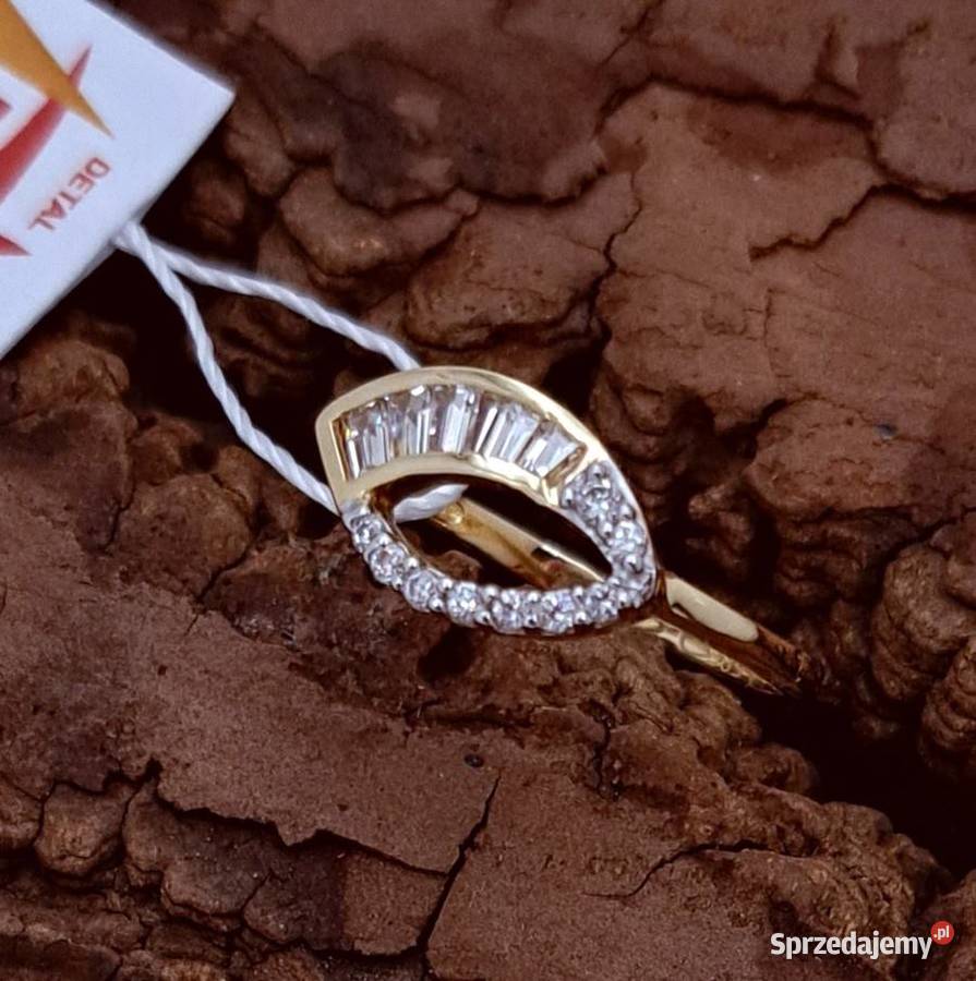 Pierścionek r11 Złoty pr585 Subtelny Z621 Poznań