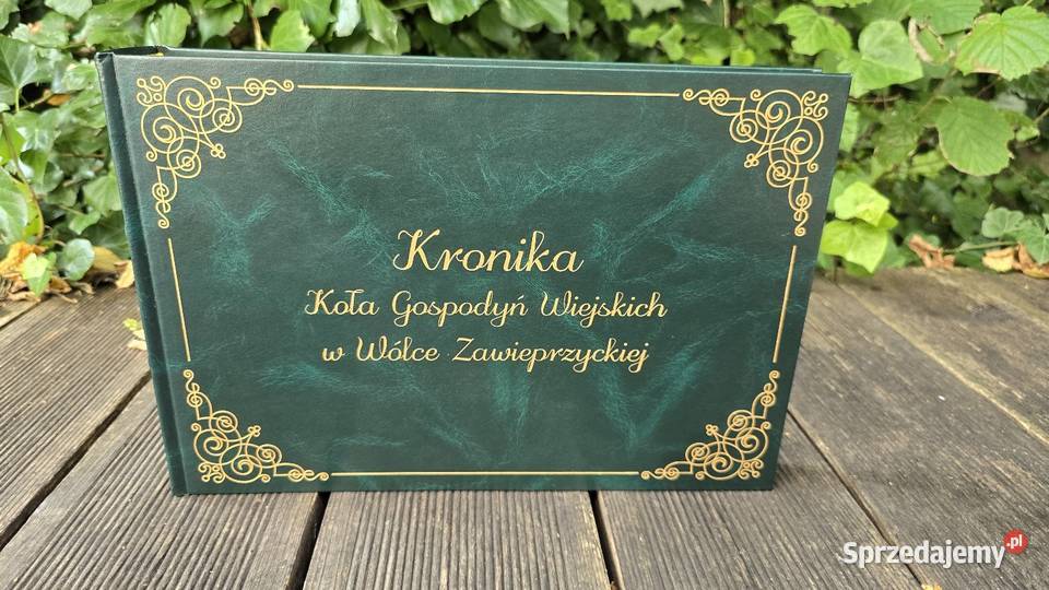Kronika Księga B4 z dowolnym złotym nadrukiem Rękodzieło Kołobrzeg