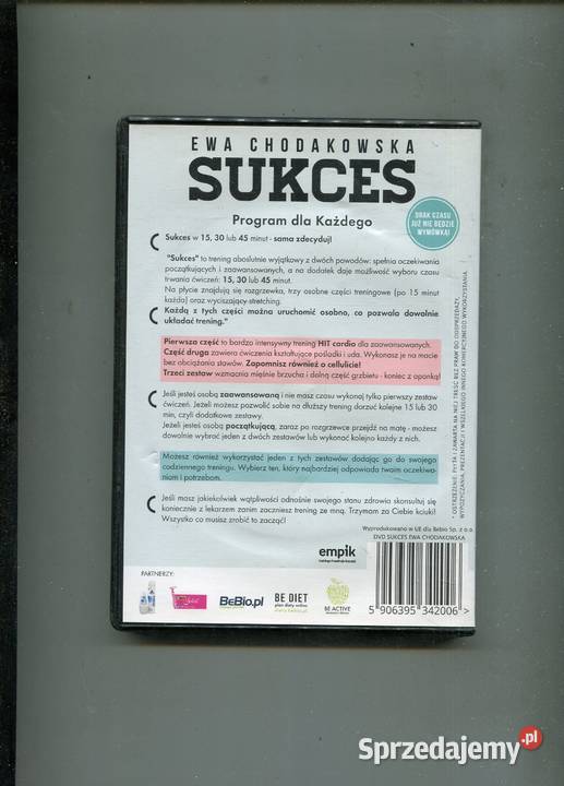 Sukces Ewa Chodakowska Film DVD DVD Szczecin sprzedam
