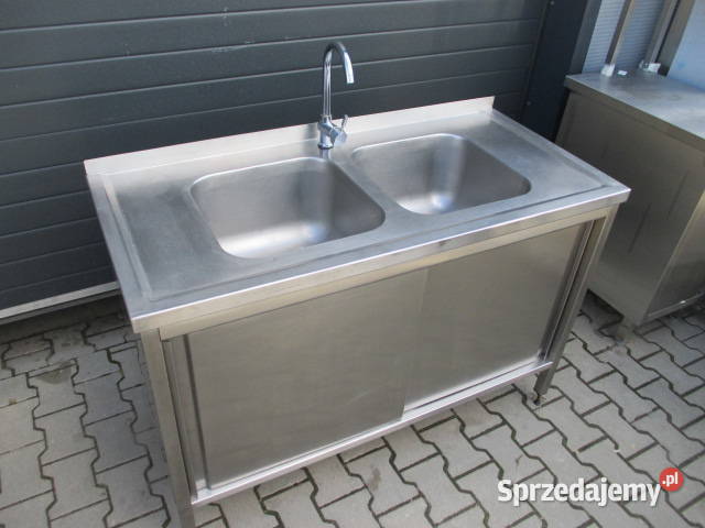 Zlew Gastronomiczny 2 Komorowy Drzwi Suwane Ostrów Wielkopolski sprzedam