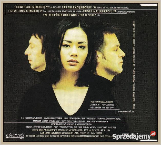 Kami Purple Schulz Ich Will Raus Sehnsucht 99 CD Krynica-Zdrój sprzedam