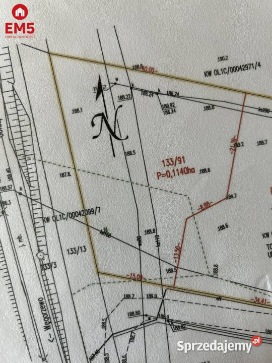 sprzedaży działki Jabłońskie 1114m2 Sprzedaż Rostek sprzedam