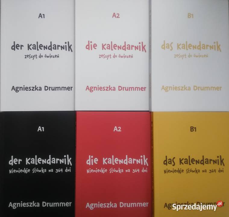 Kalendarniki do nauki j niemieckiego A Drummer mazowieckie Warszawa sprzedam