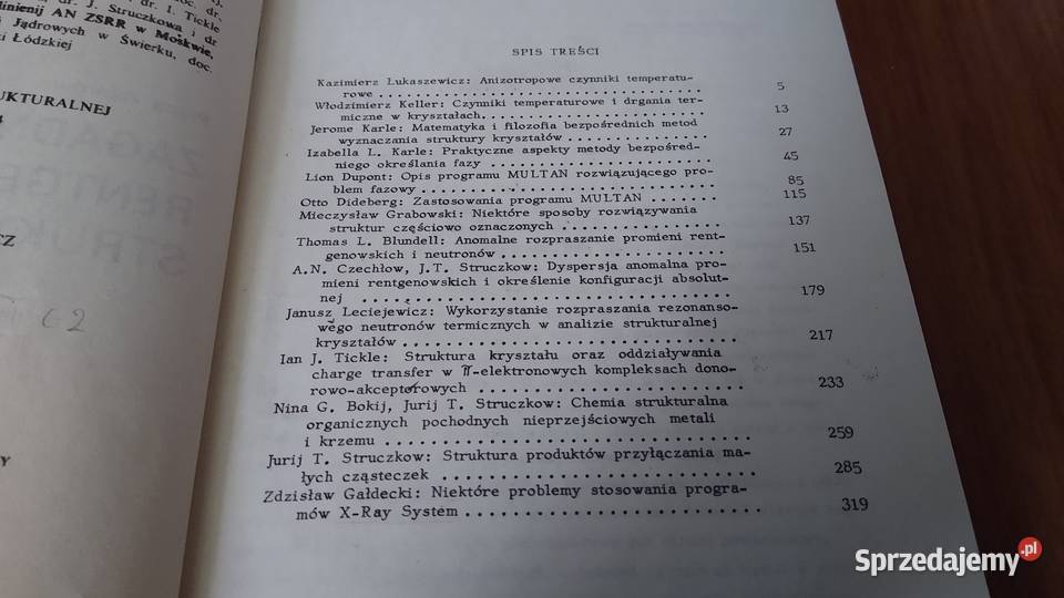 Zagadnienia rentgenografii strukturalnej fizyka, astronomia Książki naukowe i popularnonaukowe Gdańsk
