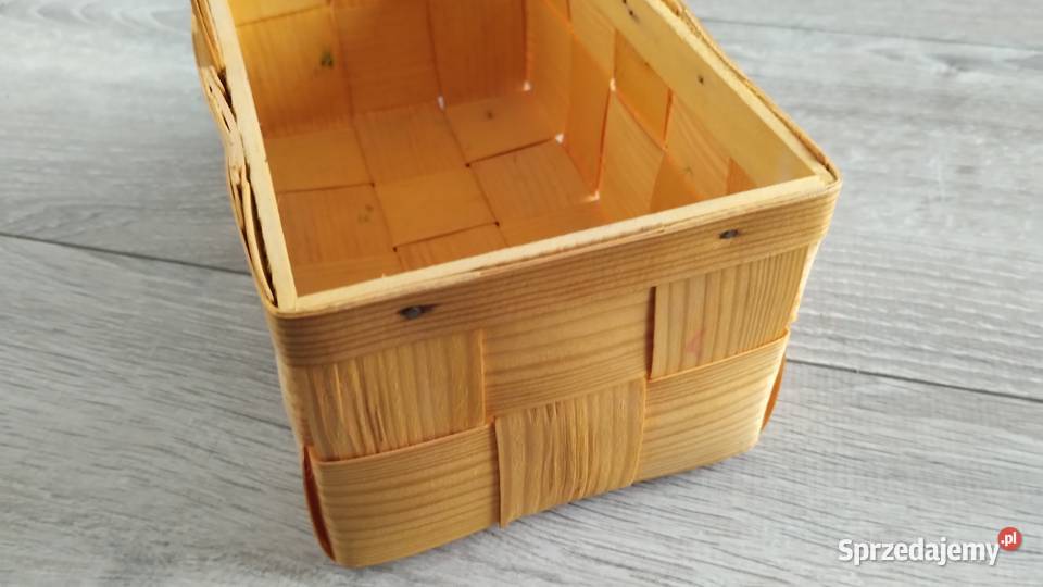 koszyk koszyczek dekoracyjny ozdobny żółty Dekoracje i ozdoby Poznań