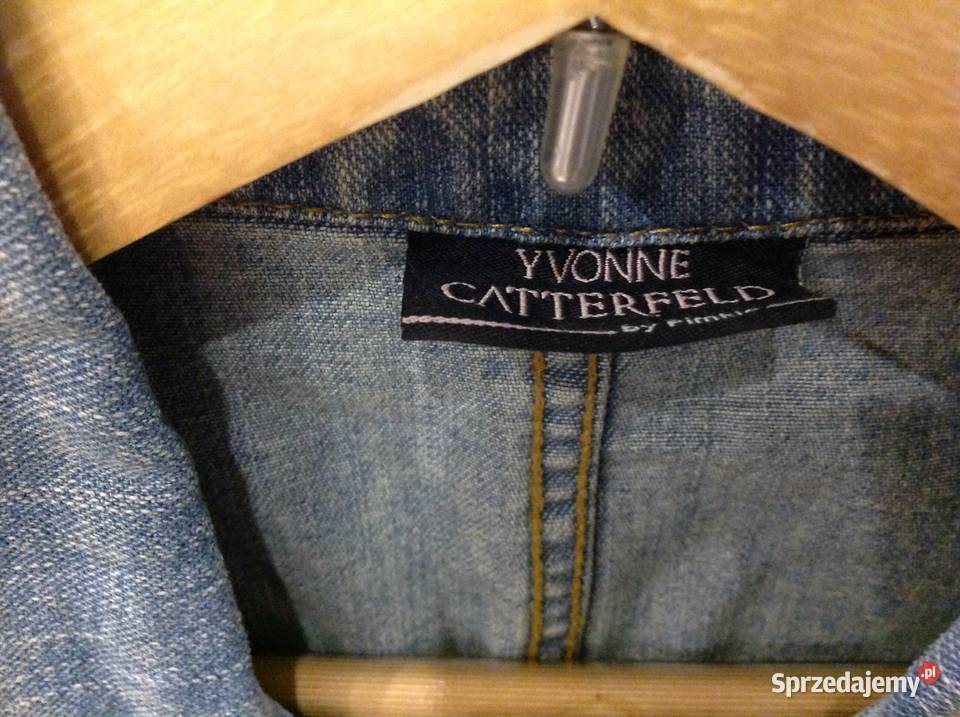 Żakiet Marynarka Jeans Damska YVONNE CATTERFIELD Dżins  Marynarki i żakiety Nowa Sól