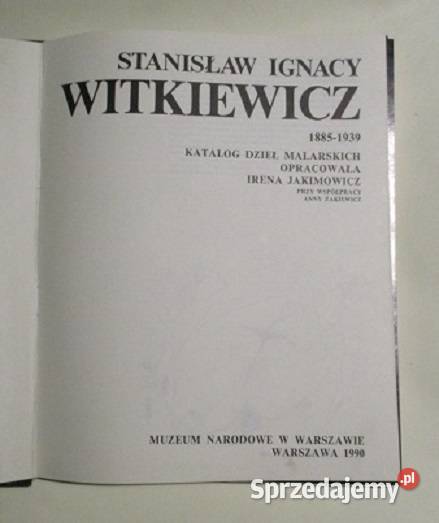 Witkacy Jakimowicz malarstwo sztuka album Łódź