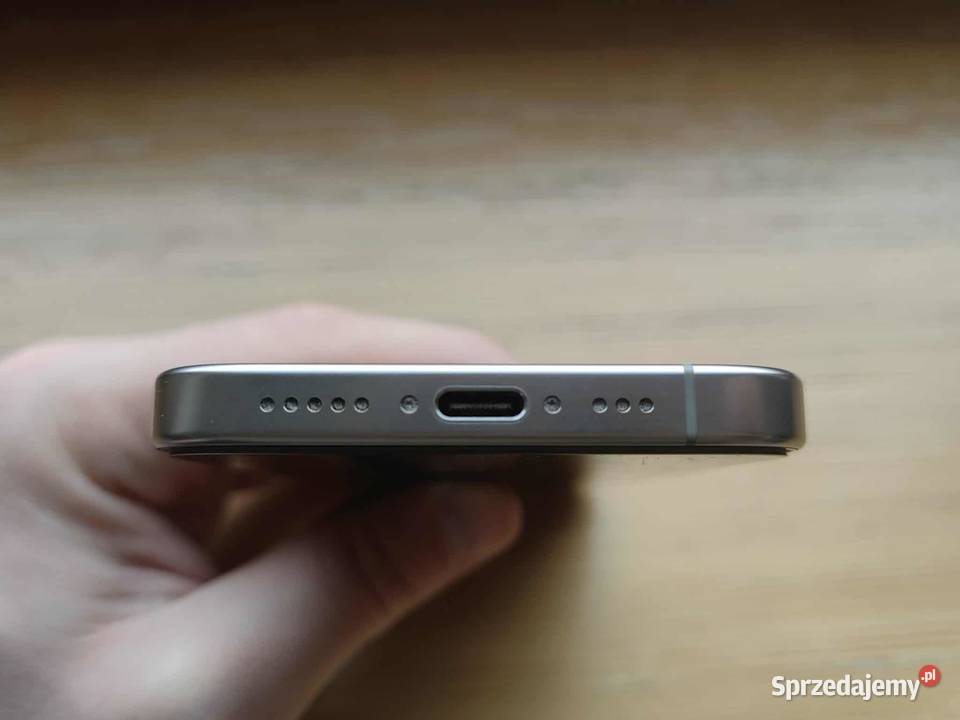 iPhone 16 Pro 128GB Tytan Naturalny stan bateria Telefony i Akcesoria